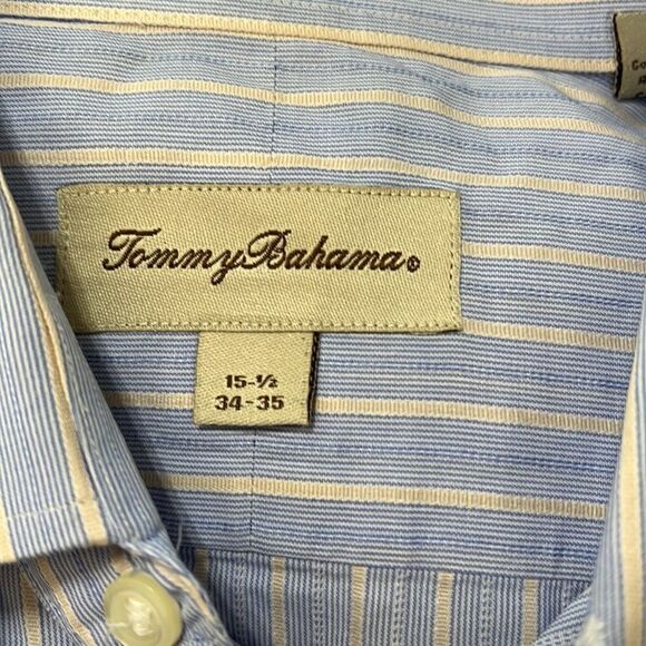 Tommy Bahama long sleeve button down shirt size 15 1/2.  34-35 - Picture 5 of 6